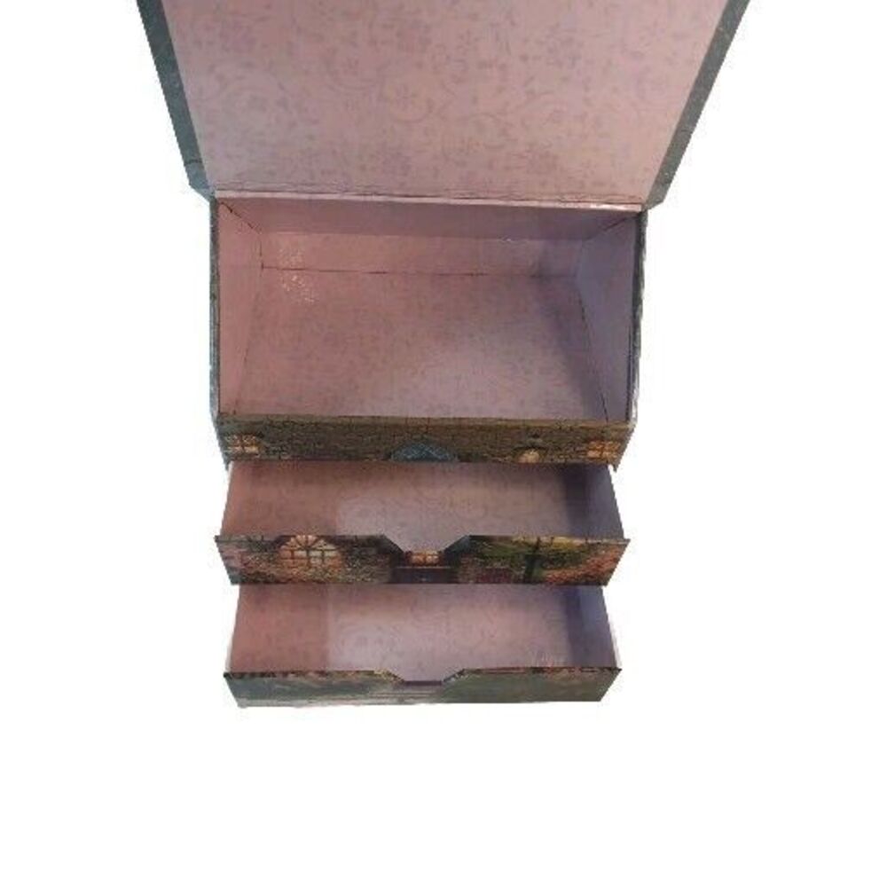 Thomas Kinkade Country Cottage House Keepsake Box Jewlery Storage No Stationary - Picture 7 of 16